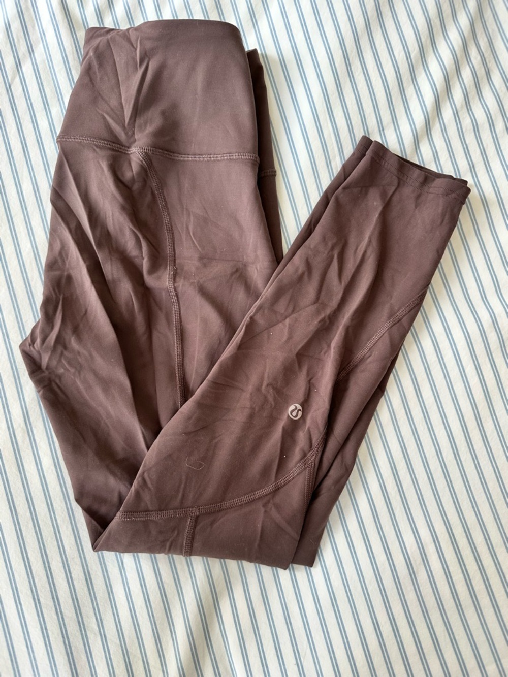 lululemon athletica Plum-Brown High-Rise Leggings with SoulCycle detail